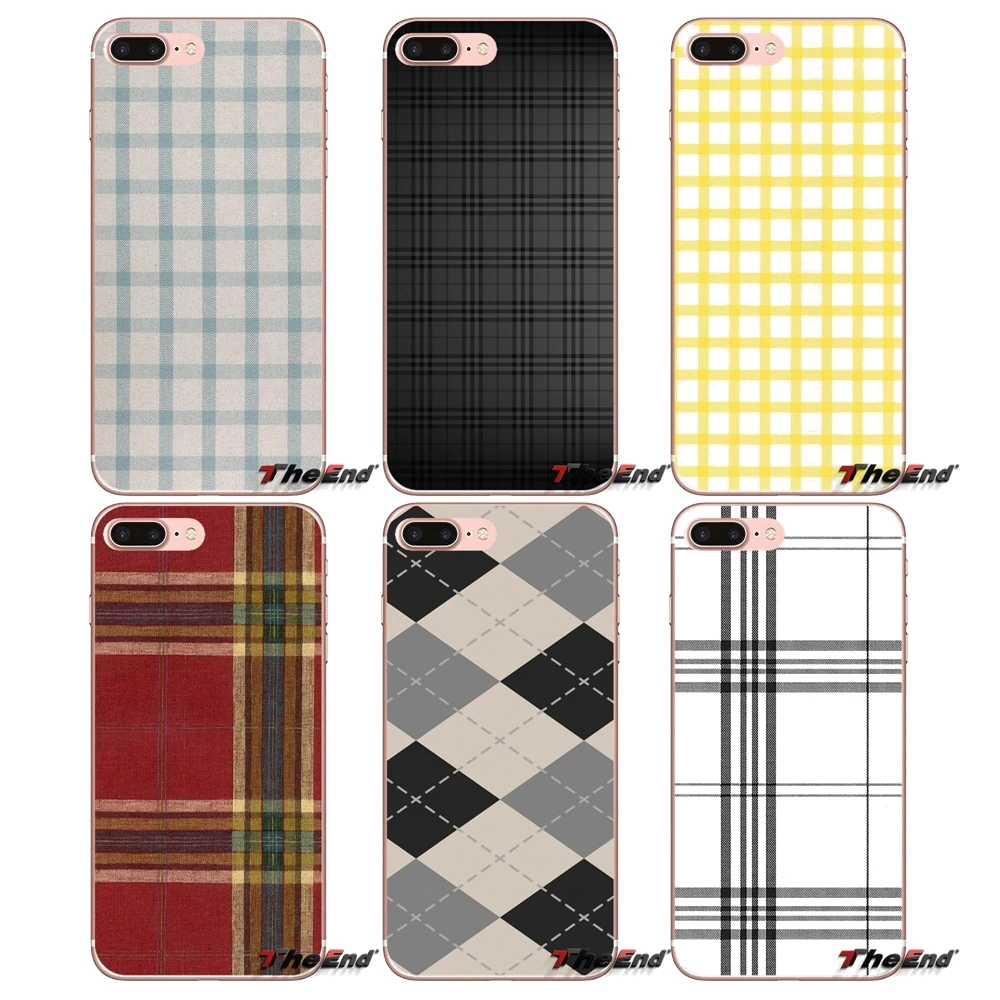

Covers Clean Plaid Stripes Pattern Vintage For Samsung Galaxy S2 S3 S4 S5 MINI S6 S7 edge S8 S9 Plus Note 2 3 4 5 8 Coque Fundas