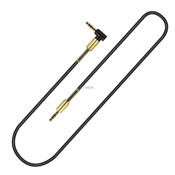 

3.5mm Gold Plated Male To Male 90 Degree Angle Audio Aux Cable For Car Stereo PC Apr