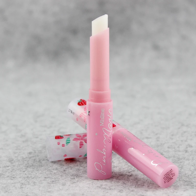 New Makeup Strawberries Lip Balm Candy Color Moisturizing Nutritius lipbalm Natural Plant Sphere