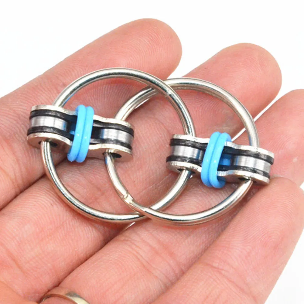 New Key Ring Hand Spinner EDC Fidget Toy For Autism Spinner Reduce Stress img5