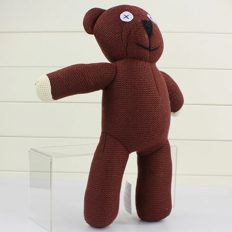 35 см Большой размер Mr Bean плюшевый медведь животное шерстяная кукла игрушка коричневая фигурка кукла для детей подарок