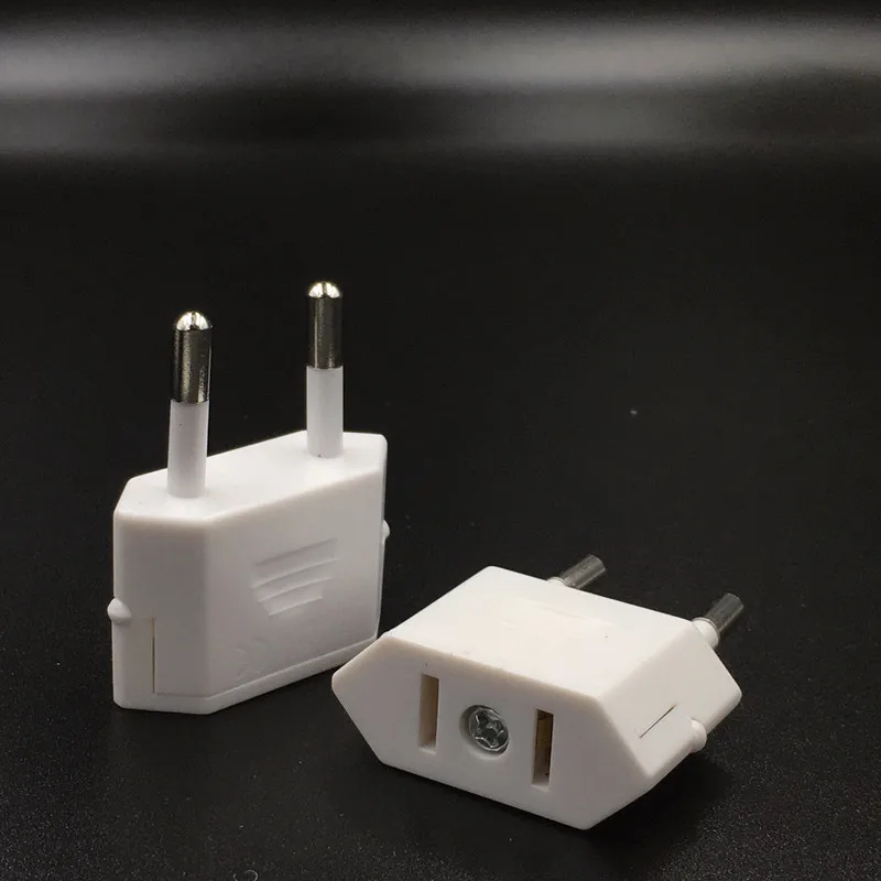 

US To EU Plug Adapter American China To Euro Europe European Travel Power Adapter Plug 2 Round Electrical Socket AC Converter