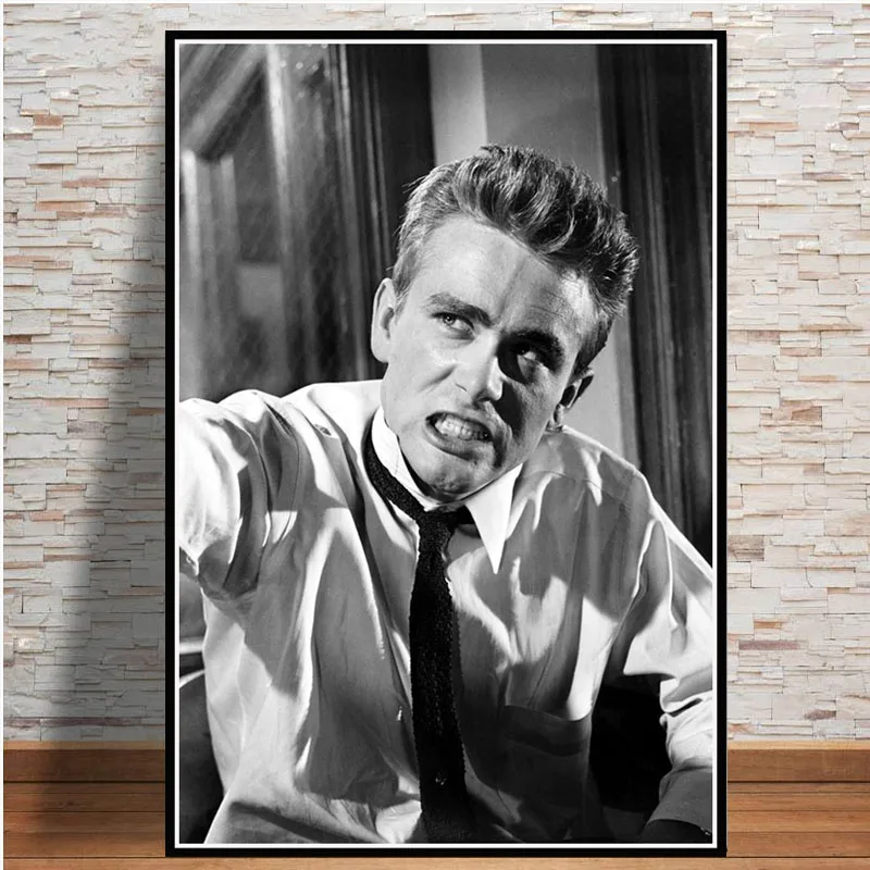 

Poster And Prints James Dean Movie Actor Star Black White Paintings Art Wall Art Canvas Wall Pictures For Living Room Home Decor