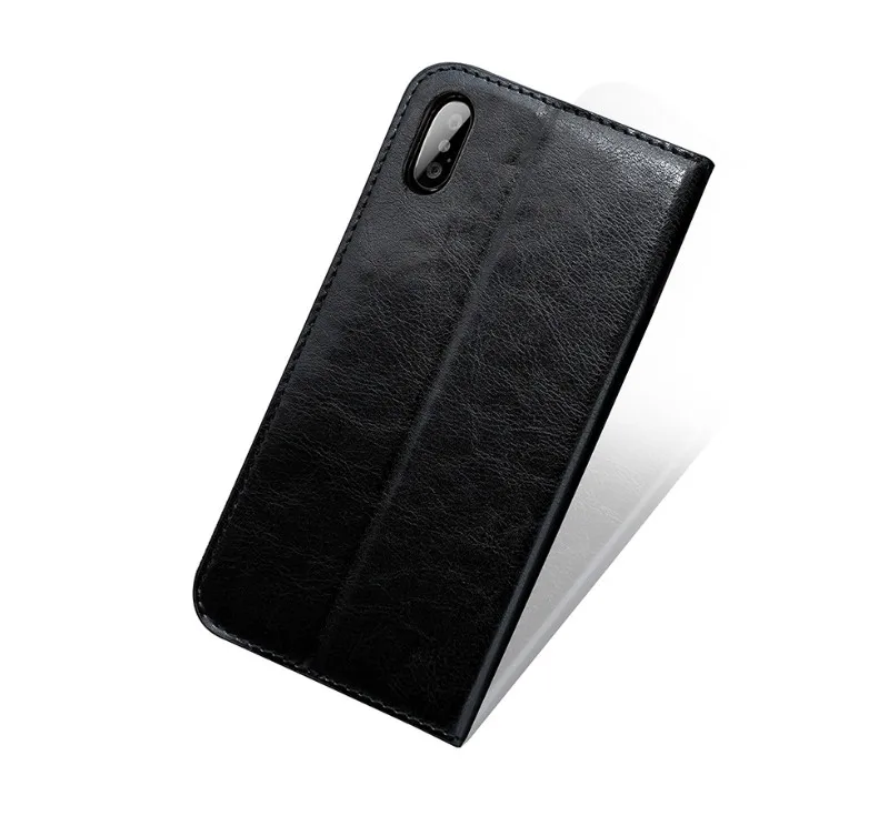 Чехол с текстурой Crazy Horse для IPhone, чехлы из искусственной кожи для iPhone XS Max Coque, чехол для Iphone 6 6s 7 8 Plus, роскошная деловая кожа