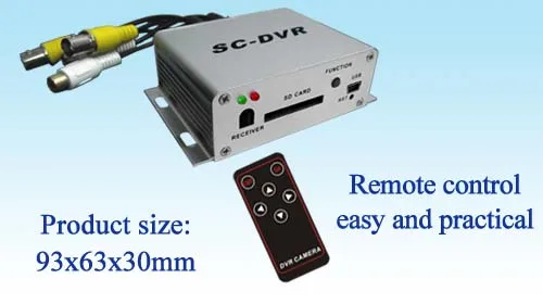 SC-DVR стиль C-DVR Мини безопасности DVR-SD карты записи, пульт дистанционного управления с romote управления