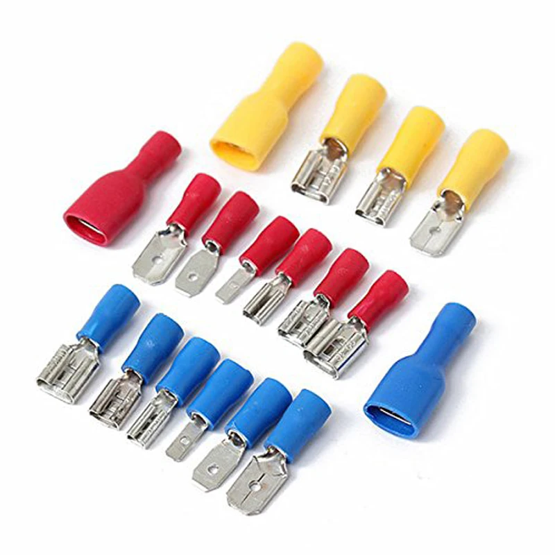 Wiring Connectors,Assorted Insulated Electrical Wiring Connector 900PCS Crimp Terminal Set Electrical Wire Terminals Crimp Connectors Set 