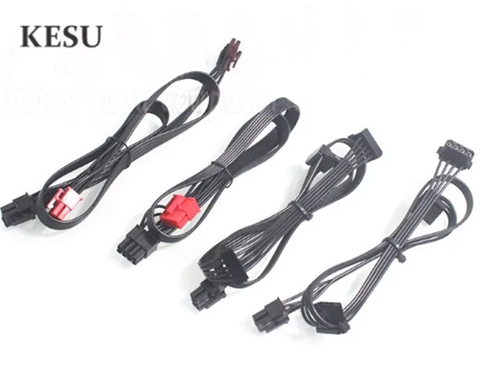 

5pin SATA / 4pin IDE / 6pin dual 6+2pin / 6-pin 8(6+2)pin modular Power supply cable for Tt Smart SE 530W 630W 730W Thermaltake
