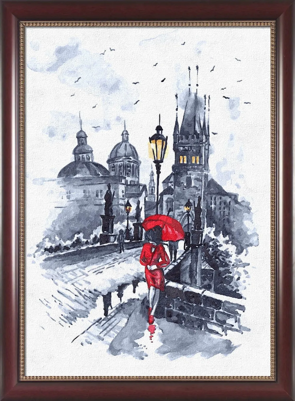 Framed painting by number paint by numbers for home decor frame picture