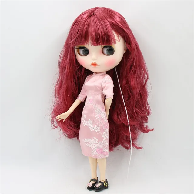 blythe doll red hair