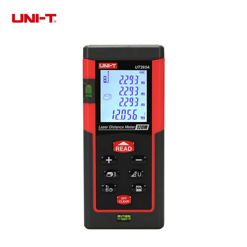 UNI-T Laser Rangefinder UT393A measure tape laser 120m Laser Distance Meters Add/Sub Triangle Pythagore Continuous distance tool