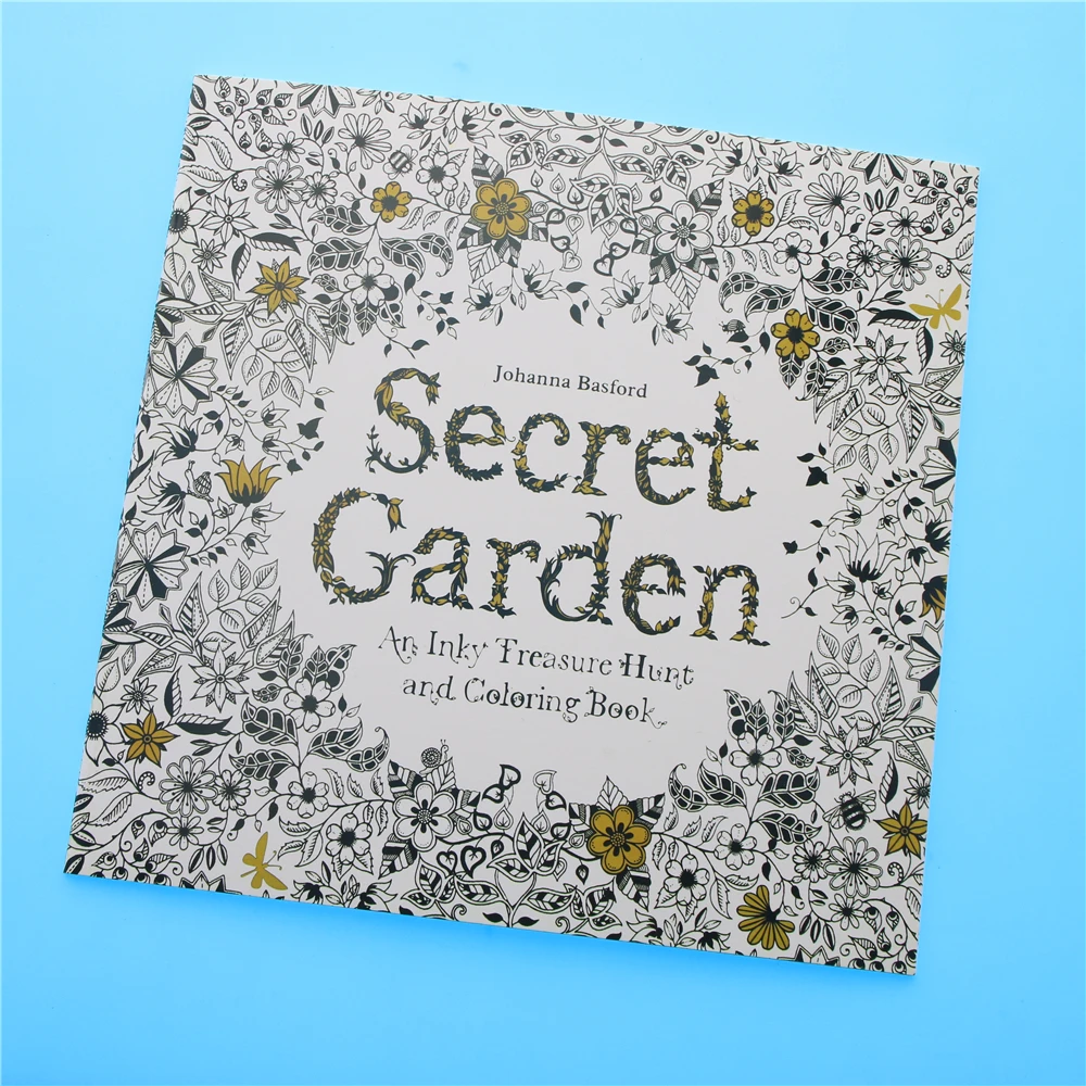

24 Pages Secret Garden English Edition Coloring Book For Children Adult Relieve Stress Kill Time Painting Drawing Book