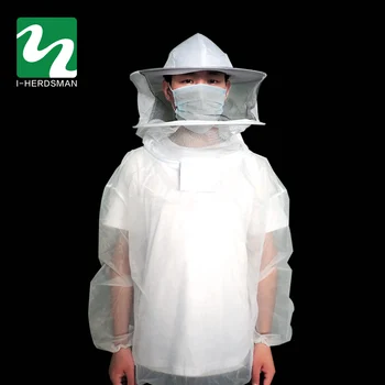 

Hot Sale Anti Bee Suit Sleeve Head Bee Clothing Protective Clothing Clothing Siamese Bee Preventing Cap Hat beekeeping kit