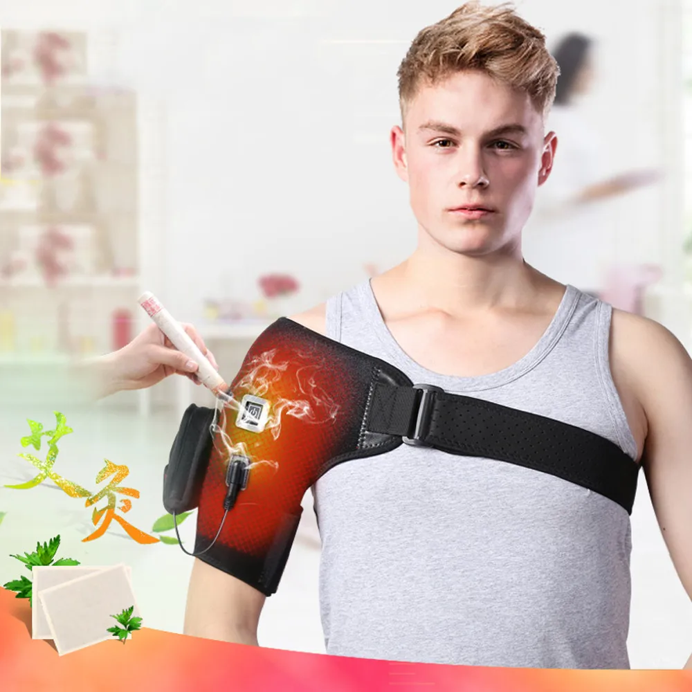 

Elbow Support Of Men 2019 Elastic Gym Sport Elbow Protective Heated Wrap Adjustable Heating Pad Shoulder Brace Hot Frozen