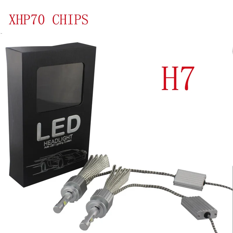 Car Fanless LED Headlight Kit For Cree Chips xhp70 LED 6000K Replacement 55W 6600LM bulb H4 H7 H8 H11 9005 9006 auto fog lamp Car Fanless LED Headlight Kit For Cree Chips xhp70 LED 6000K Replacement 55W 6600LM bulb H4 H7 H8 H11 9005 9006 auto fog lamp