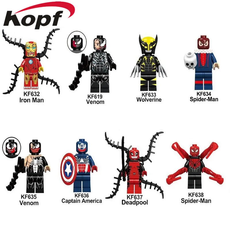 

Building Blocks Single Sale Super Heroes Joker Black Lightning Sheriff Deadpool Action Collection Toys For Children KF6054