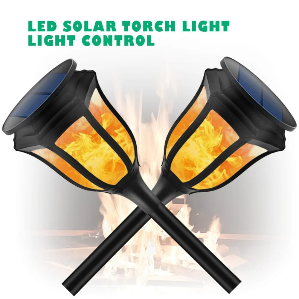 

ICOCO Solar Flame Flickering LED Light IP65 Waterproof Light Control 96 LED Torch Light With Spike For Outdoor Garden Decor Lamp