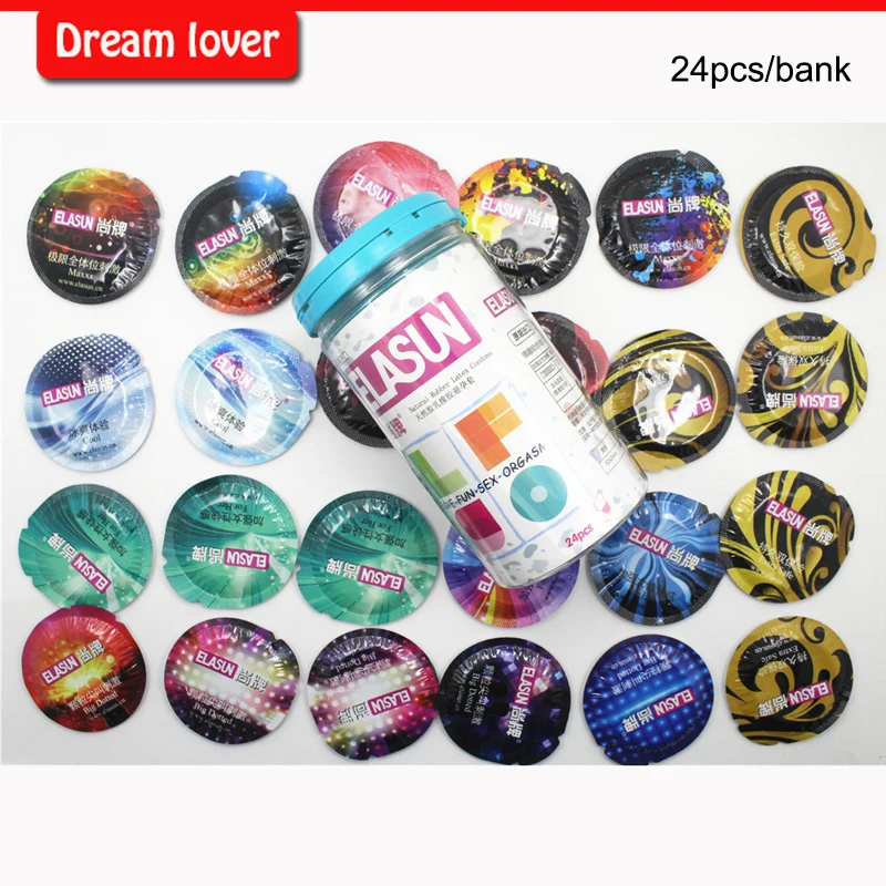 Original 24pcs/bank Elasun condoms man lifestyles 5 styles in one box condoms sex toy products for men fruit flavours super thin Original 24pcs/bank Elasun condoms man lifestyles 5 styles in one box condoms sex toy products for men fruit flavours super thin