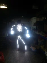 LED lights skull costume luminous skeleton costume night stage stage performance costume props