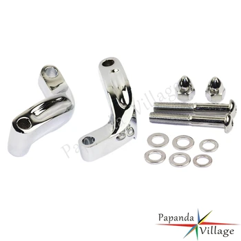

Motorbike Chrome Mirror Riser Relocation Extension Adaptors Kit For Harley Breakout FXS Dyna FXD Fatboy Heritage Softail 06-14