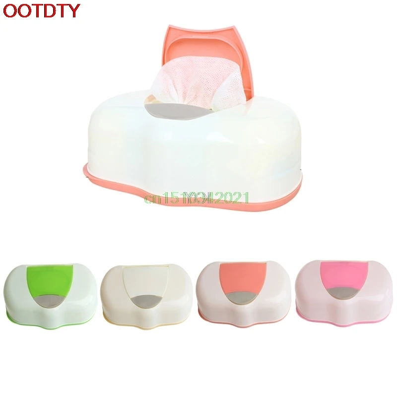 

Wet Wipes Box Plastic Wet Tissue Automatic Case Pop-up Design Tissue Case Baby Wipes Storage Organizer Box