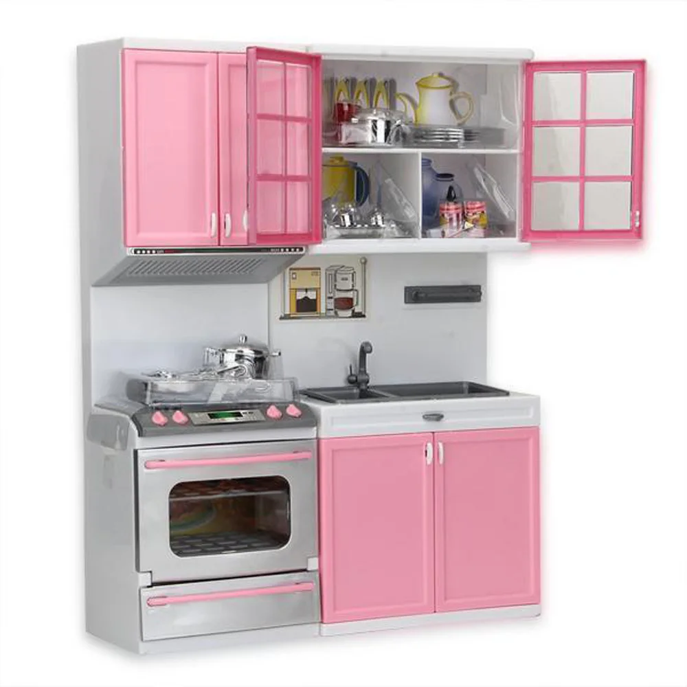 

1xKitchen Toy Kids Cooking Pretend Play Set Toddler Plastic Playset Creative