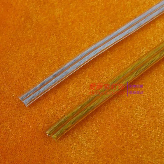 

10M/LOT 2 * 1mm2 Transparent double core flat wire wire chandelier lighting power line wires square lamp fittings