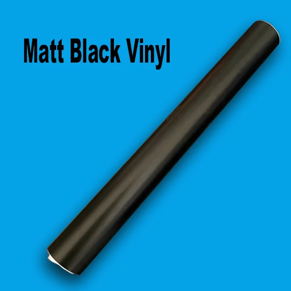 Matt black vinyl