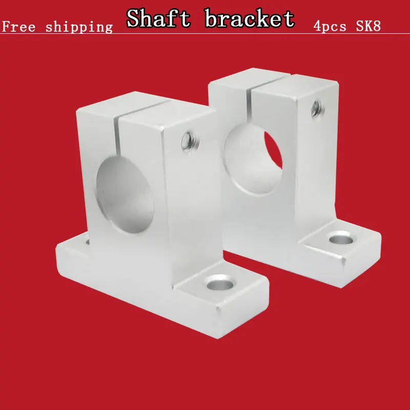 

Free shipping 4PCS linear rail shaft 8mm SK8 SH8A Linear Rail Shaft Support XYZ Table CNC and for 3D printer