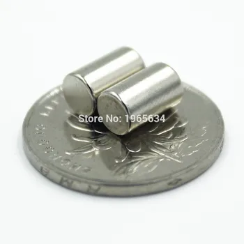 

200pcs Neodymium N35 Dia 6mm X 15mm Strong Magnets Tiny Disc NdFeB Rare Earth For Crafts Models Fridge Sticking magnet 6x15mm