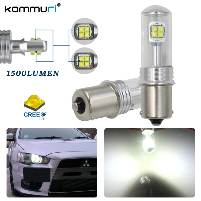 1156 7506 LED Bulbs for 2008 up Mitsubishi Lancer and Evolution X HID