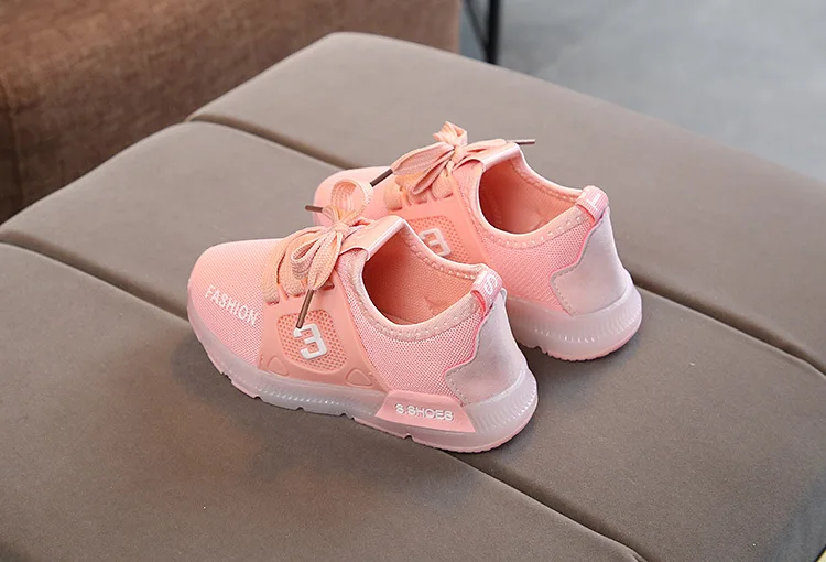 Children Luminous Shoes Boys Girls Sport Running Shoes Baby Flashing Lights Fashion Sneakers Toddler Little Kid LED Sneakers