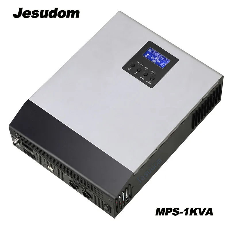 Солнечный инвертор 1KVA 800W 24Vdc для 230Vac 50/60HZ с 25A MPPT регулятором солнечного Зарядное