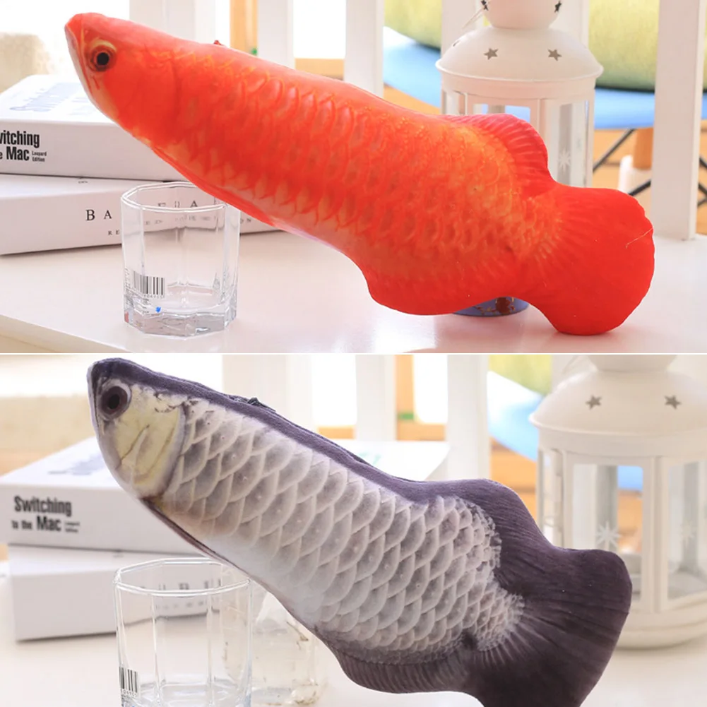 3D искусственная мягкая Рыбка Спящая Подушка кошачья доска кошка игральные