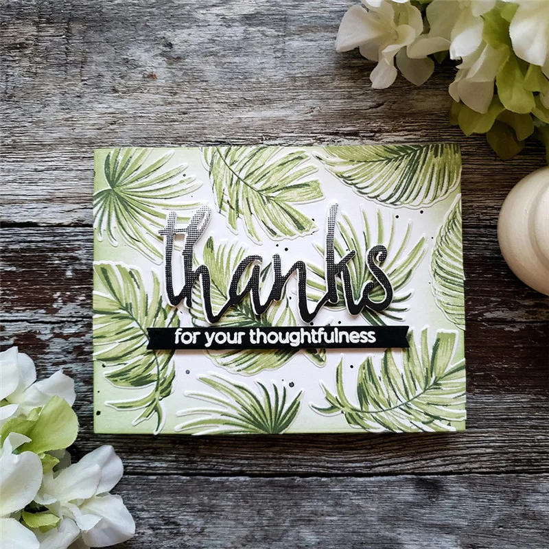 

Eastshape Wild Ferns Dies Leaf Cutting Metal Dies and Clear Stamps for Scrapbooking Crafts Die Card Making Album Embossing Cut