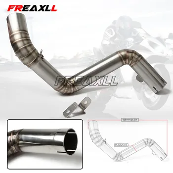 

Duke 125 200 390 Polished Stainless Steel Exhaust Middle Mid Pipe Muffler For KTM DUKE125 DUKE200 DUKE390 2012-2014 2013 Motor