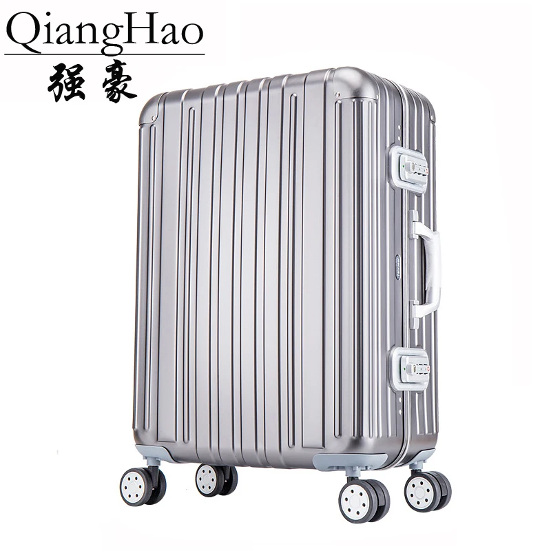 29 дюймов алюминиевый Магниевый сплав чемодан женский металлический интегральный формирующий чемодан для мужчин высокого класса TSA Spinner Luggage