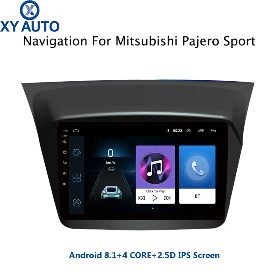 Flash Deal 9 inch 2.5D IPS Tempered HD multi-touch screen Android 8.1 NAVI for Mitsubishi Pajero montero sport 2013-2017 USB WIFI support 0