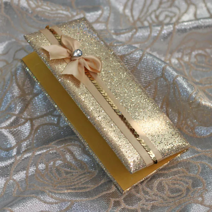  100PCS Personalized Wedding Invitation Card With HandbagHandmade Elegant Invitations Cards With Pri - 32976742705