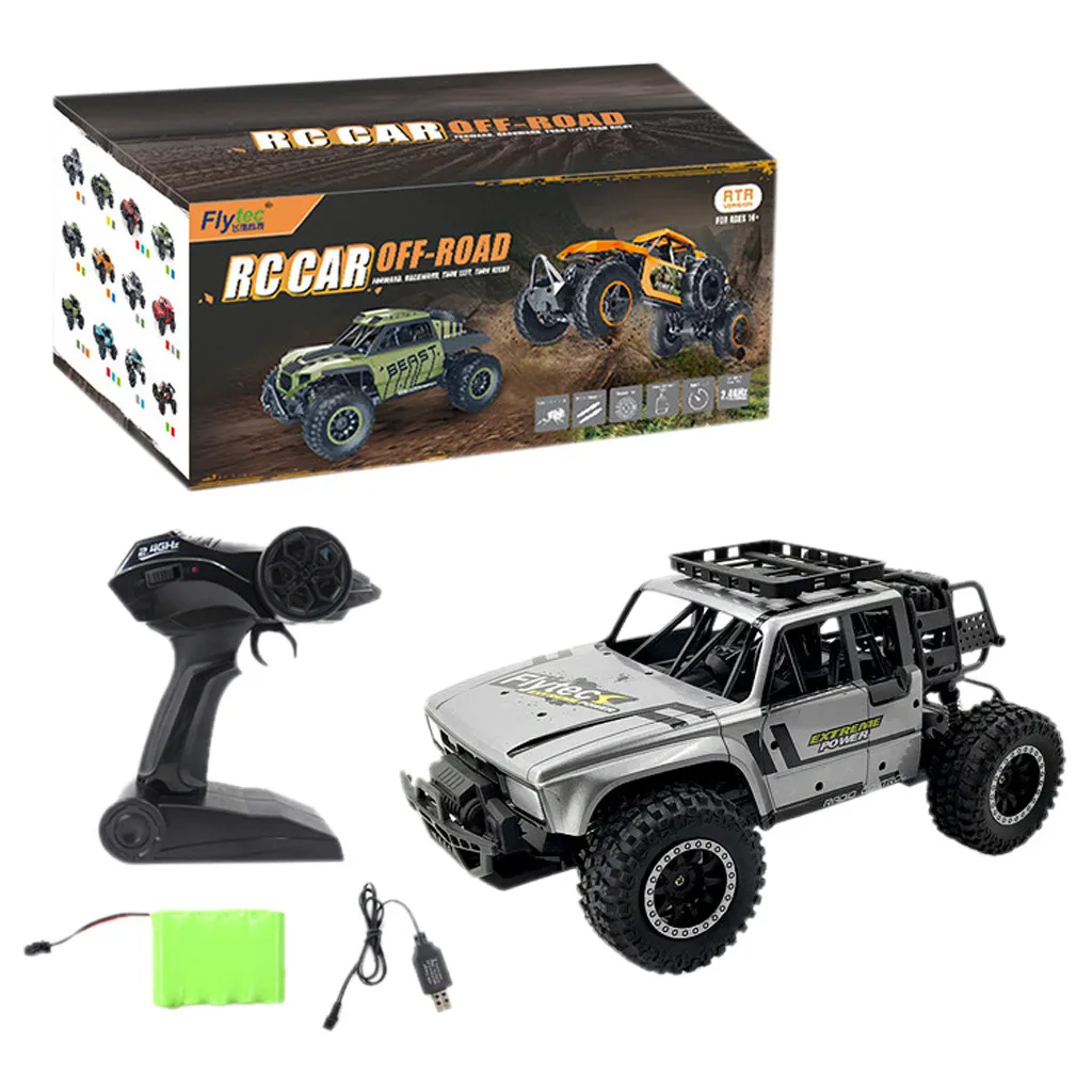 

Flytec 1/14 Scale High Speed 20km/h 2.4Ghz 2WD Radio Controlled Off-road RC Car Control Car Toys for Children