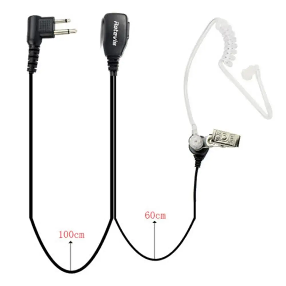 Radio Walkie earphone Air Acoustic Tube Earpiece 2 Pin PTT Transparent Headset for Kenwood HYT BAOFENG 1 Radio Walkie earphone Air Acoustic Tube Earpiece 2 Pin PTT Transparent Headset for Kenwood HYT BAOFENG 4