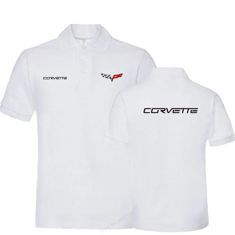 13 Бренд одежда для офиса(верх) для мужчин повседневное хлопок Chevrolet Corvette мужские Поло рубашка короткий рукав топы корректирующие одноцветн - Цвет: 13