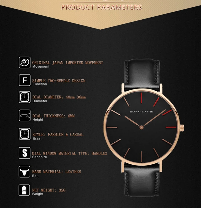Ханна Мартин часы Для женщин Мода часы 2017 унисекс Часы розовое золото леди часы Для мужчин Relogio masculino horloge Донна