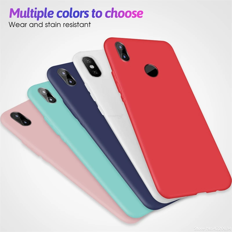 Cute Matte Silicone Case For Xiaomi Mi 8 SE Lite 6 A2 A1 Max Mix 3 Play Candy Color Protective Pocophone F1 Phone Cover |
