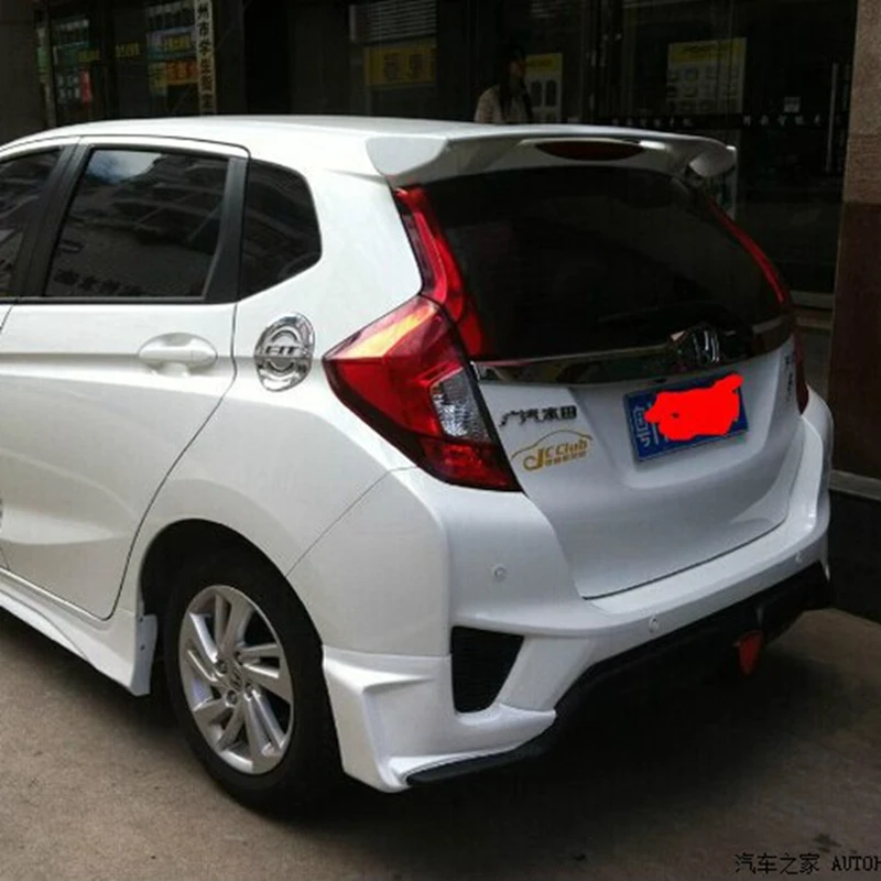 Rear Trunk Spoiler Wings For Honda Fit Jazz 14 15 16 Abs Plastic Material Car Spoiler For Fit Gk5 Car Spoiler Mugen Style Trunk Spoiler Wing Spoiler Wingcar Spoiler Aliexpress