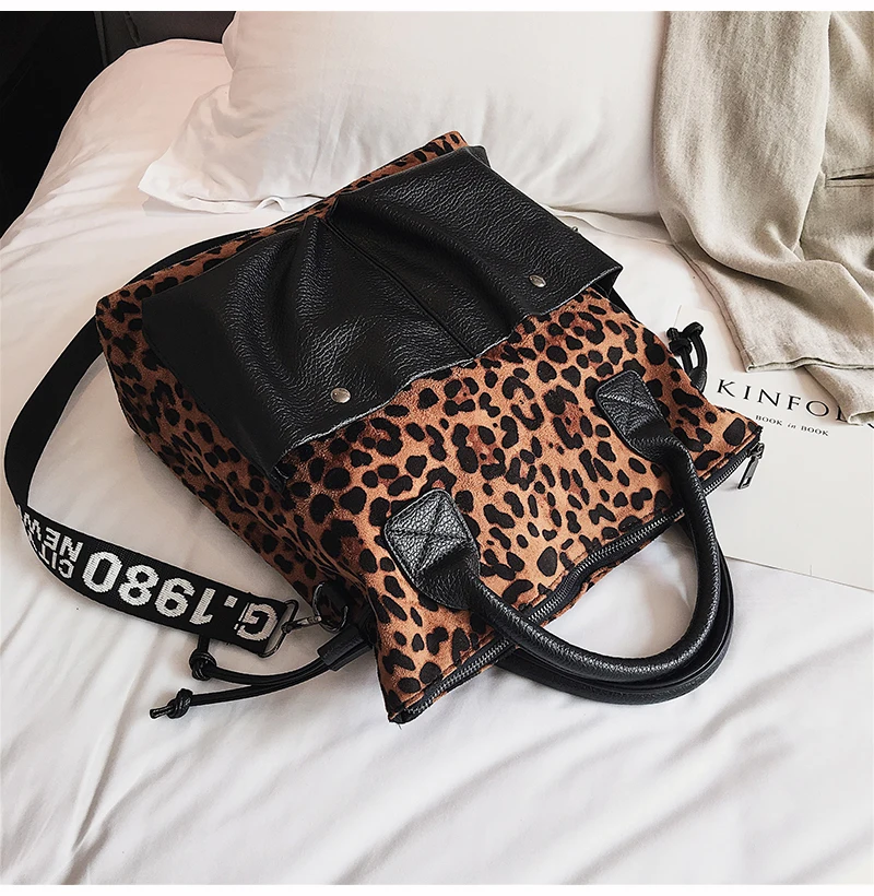 Toposhine, леопардовые женские сумки, новые модные женские сумки через плечо, леопардовые Популярные Двойные пакеты, женские сумки-мессенджеры для женщин