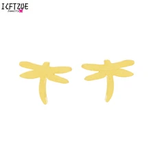 10 пар Стрекоза пирсинг Orelha Cartilagem серьги золотистого цвета украшения для детей Нержавеющая сталь высокое качество мода