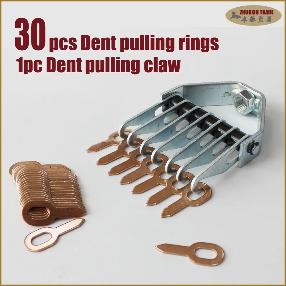 Image Copper coated steel dent pulling ring, 7 finger dent pulling claw,spotter welding metal working tools(CSP 31)