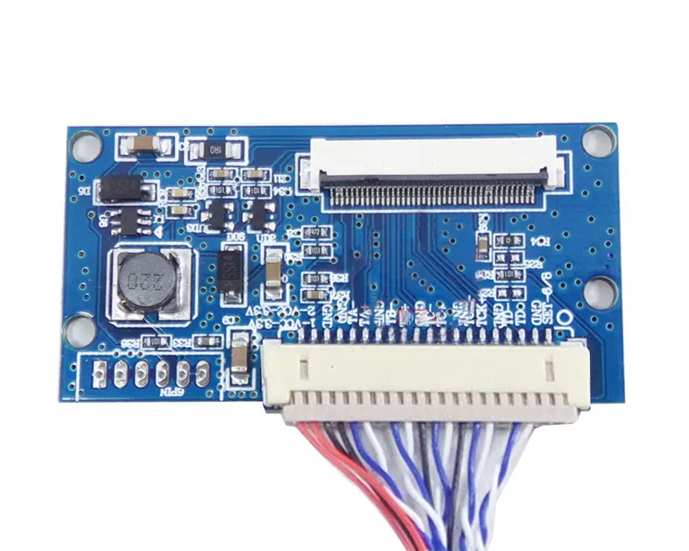 

New LVDS to TTL Converter Board DF14 20Pin 1ch 8bit to 40Pin EJ070NA-01J EJ080NA-04C LCD Panel