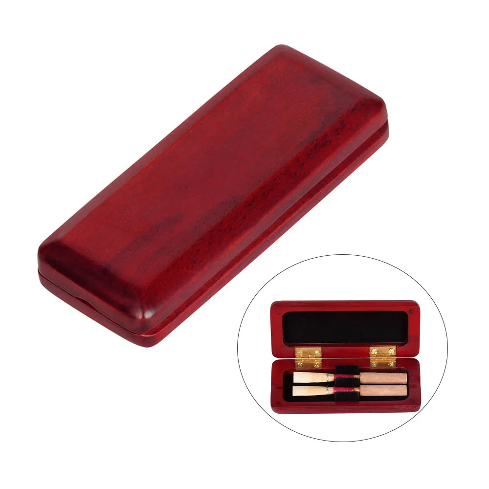 Solid Wood Oboe Reed Case Wooden Oboe Reed Holder Box Maple Wood for