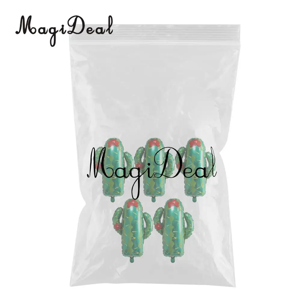 5 Pieces Cactus Aluminium Foil Balloon Baby Shower Kid Birthday Party Decor